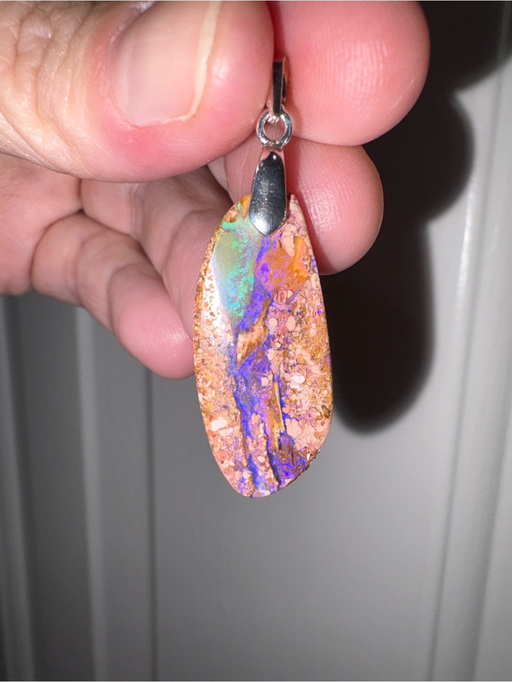 Pipe Opal Pendant